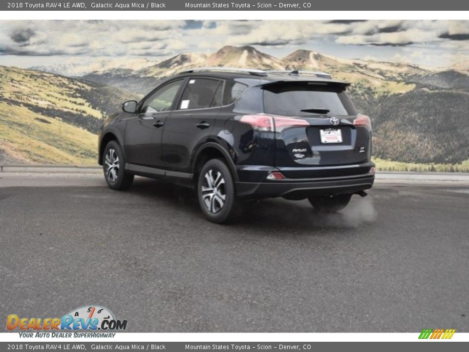2018 Toyota RAV4 LE AWD Galactic Aqua Mica / Black Photo #3