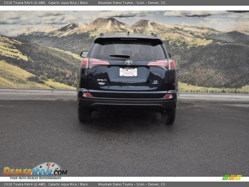 2018 Toyota RAV4 LE AWD Galactic Aqua Mica / Black Photo #4