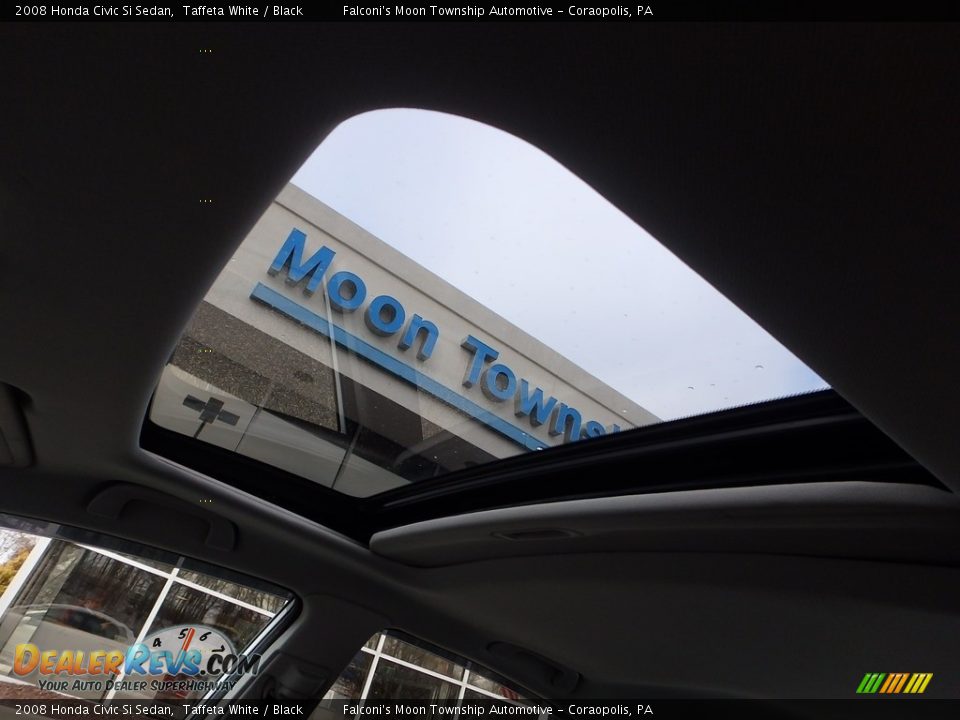 2008 Honda Civic Si Sedan Taffeta White / Black Photo #20