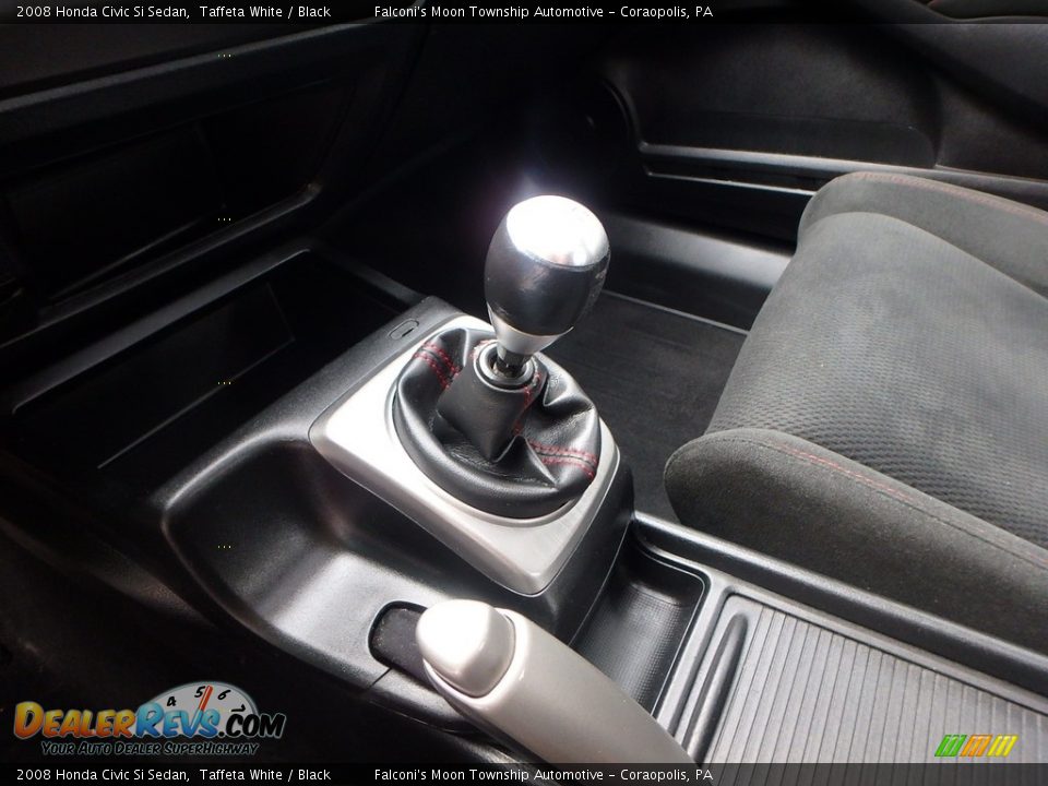 2008 Honda Civic Si Sedan Taffeta White / Black Photo #21