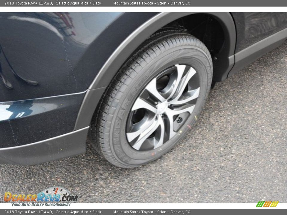 2018 Toyota RAV4 LE AWD Galactic Aqua Mica / Black Photo #9