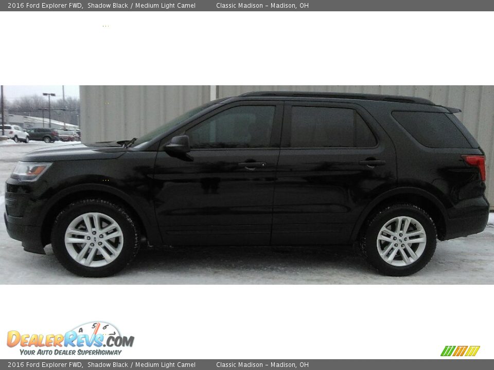 2016 Ford Explorer FWD Shadow Black / Medium Light Camel Photo #2