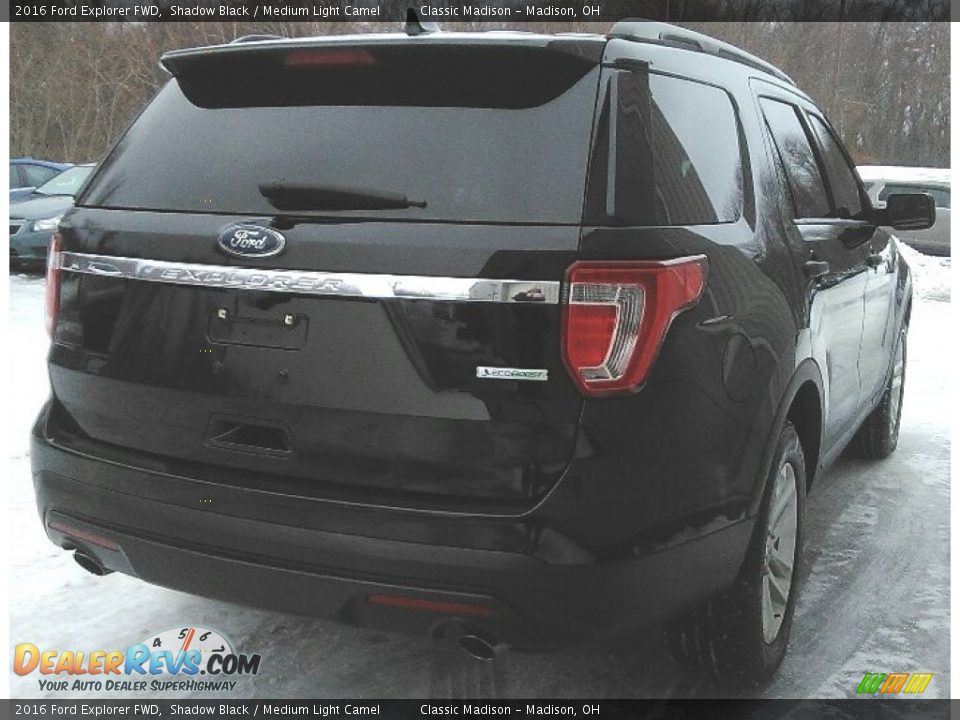 2016 Ford Explorer FWD Shadow Black / Medium Light Camel Photo #3
