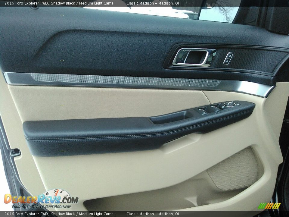 2016 Ford Explorer FWD Shadow Black / Medium Light Camel Photo #4