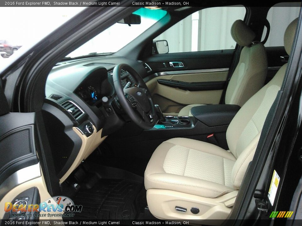 2016 Ford Explorer FWD Shadow Black / Medium Light Camel Photo #5