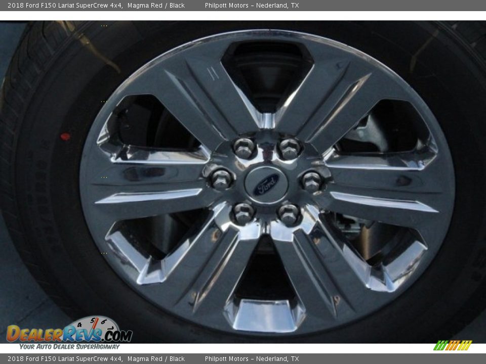 2018 Ford F150 Lariat SuperCrew 4x4 Magma Red / Black Photo #5