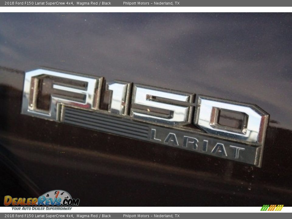 2018 Ford F150 Lariat SuperCrew 4x4 Magma Red / Black Photo #6