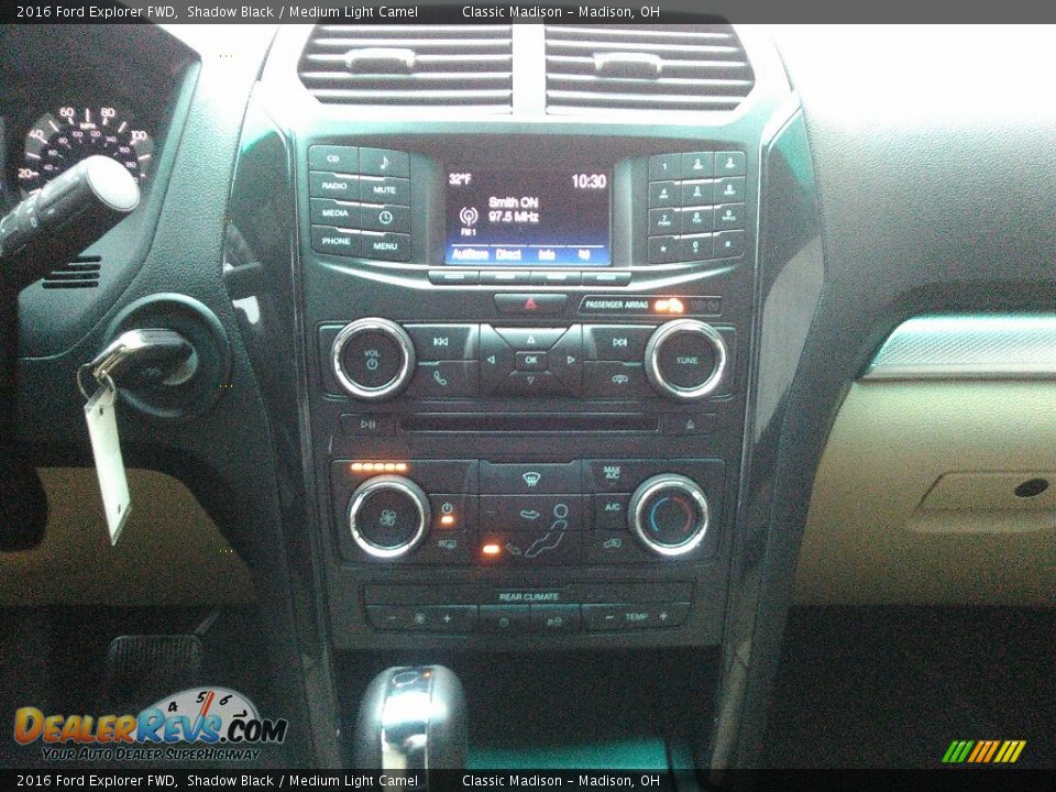 2016 Ford Explorer FWD Shadow Black / Medium Light Camel Photo #7