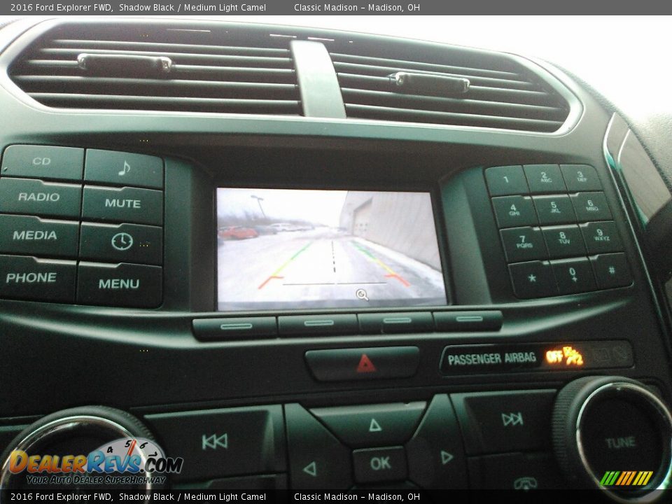 2016 Ford Explorer FWD Shadow Black / Medium Light Camel Photo #8