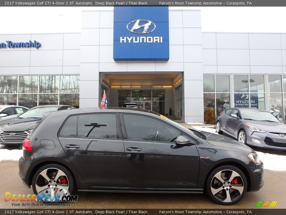 2017 Volkswagen Golf GTI 4-Door 2.0T Autobahn Deep Black Pearl / Titan Black Photo #1