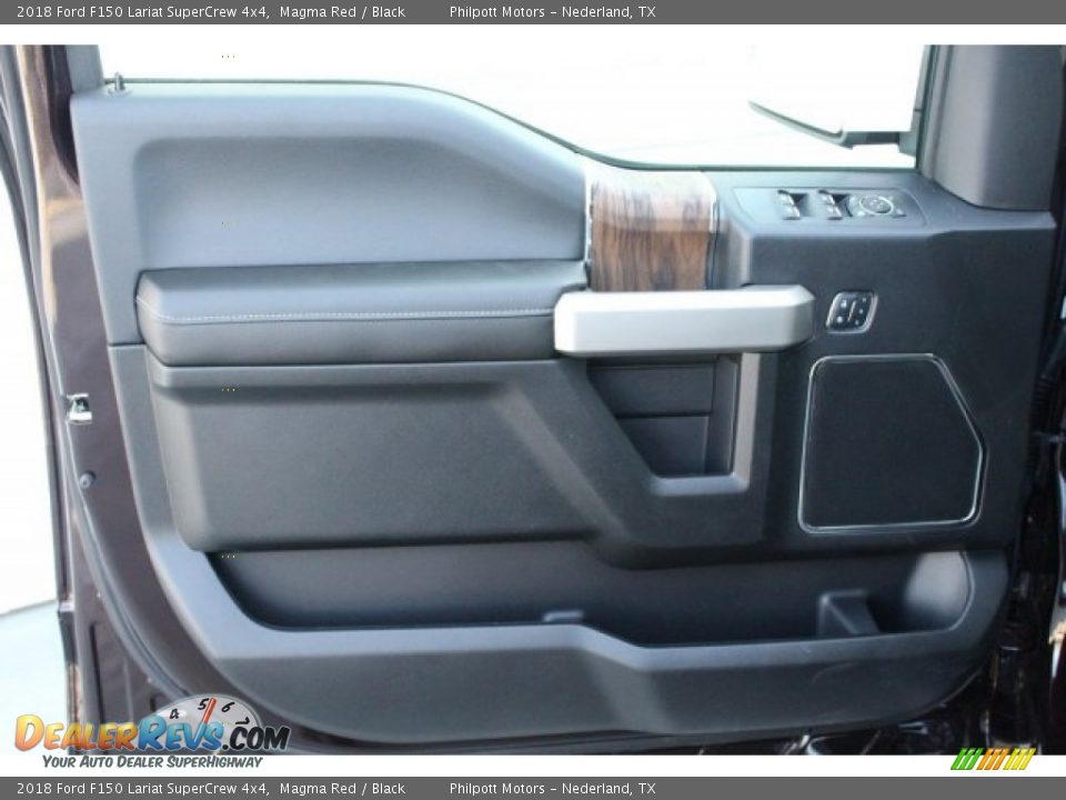 2018 Ford F150 Lariat SuperCrew 4x4 Magma Red / Black Photo #10