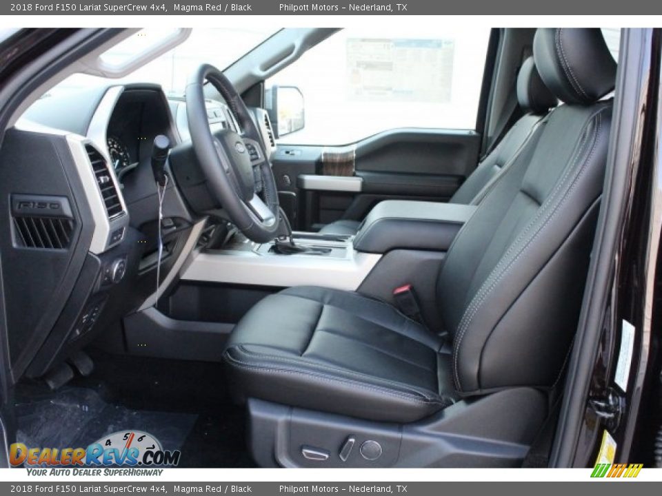 2018 Ford F150 Lariat SuperCrew 4x4 Magma Red / Black Photo #12