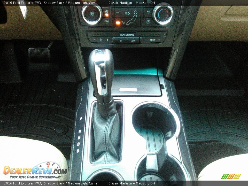 2016 Ford Explorer FWD Shadow Black / Medium Light Camel Photo #10