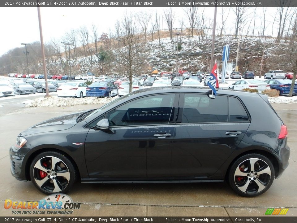 2017 Volkswagen Golf GTI 4-Door 2.0T Autobahn Deep Black Pearl / Titan Black Photo #5