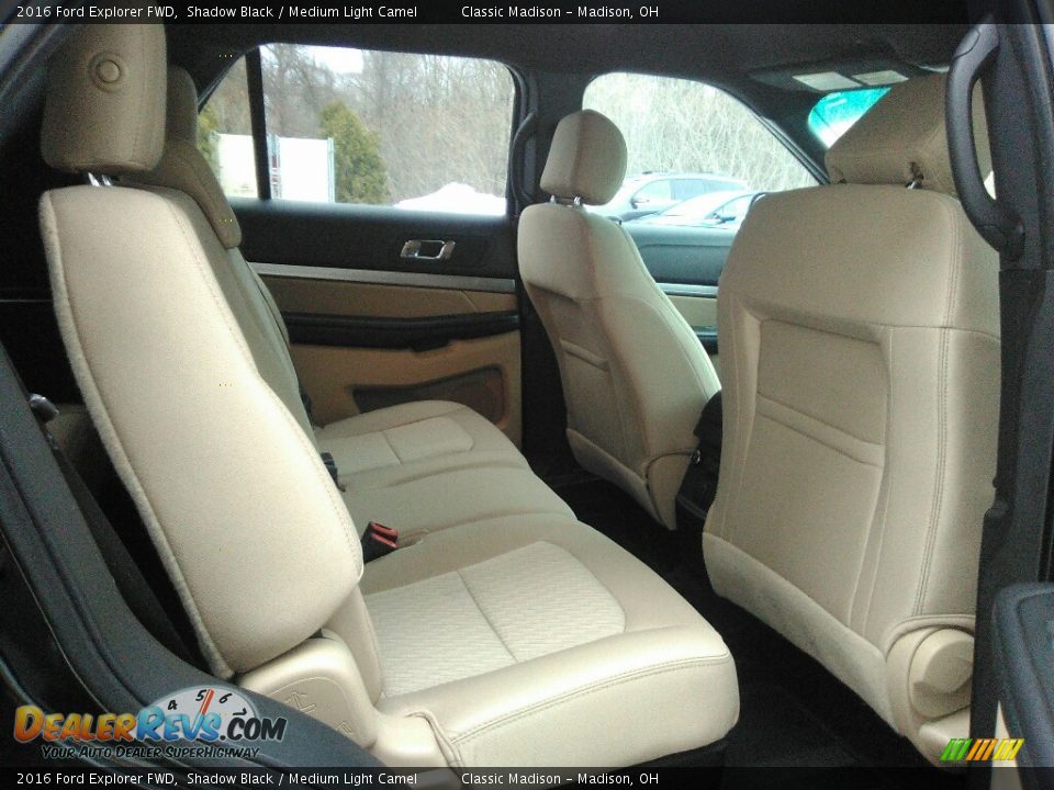 2016 Ford Explorer FWD Shadow Black / Medium Light Camel Photo #11