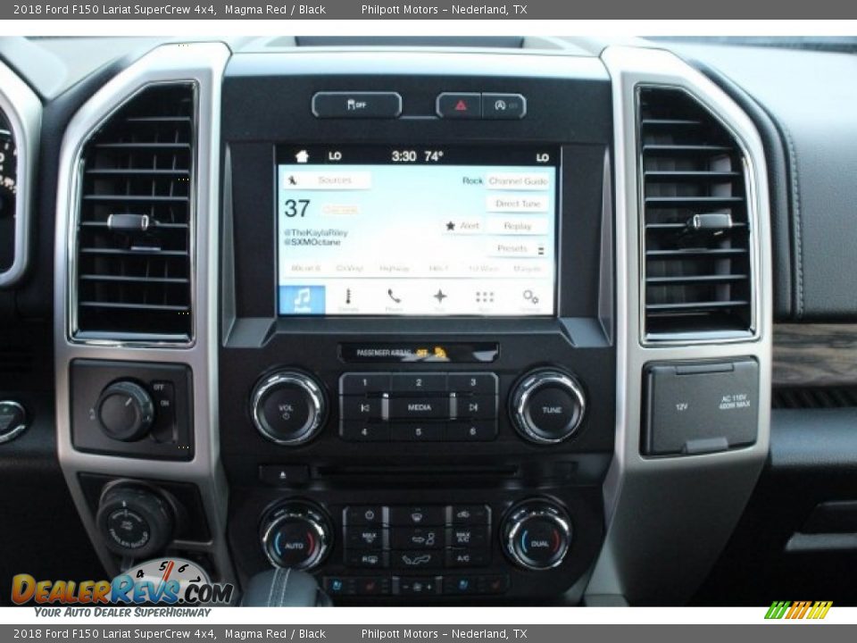 2018 Ford F150 Lariat SuperCrew 4x4 Magma Red / Black Photo #15
