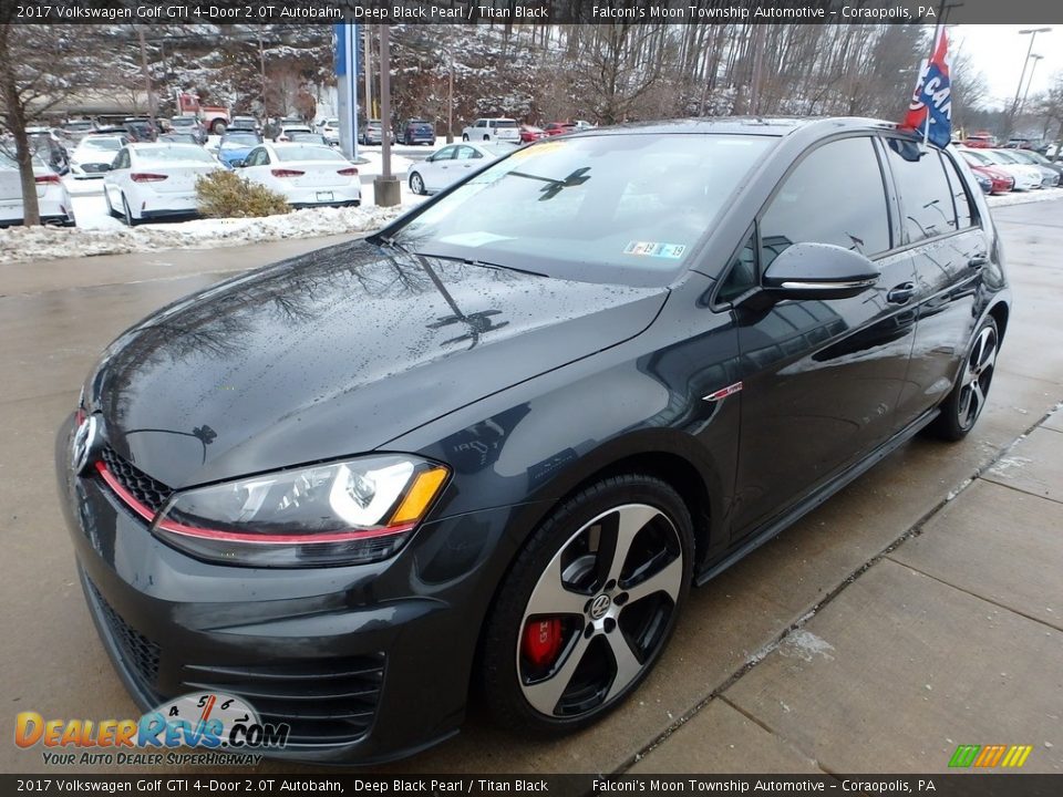 2017 Volkswagen Golf GTI 4-Door 2.0T Autobahn Deep Black Pearl / Titan Black Photo #6