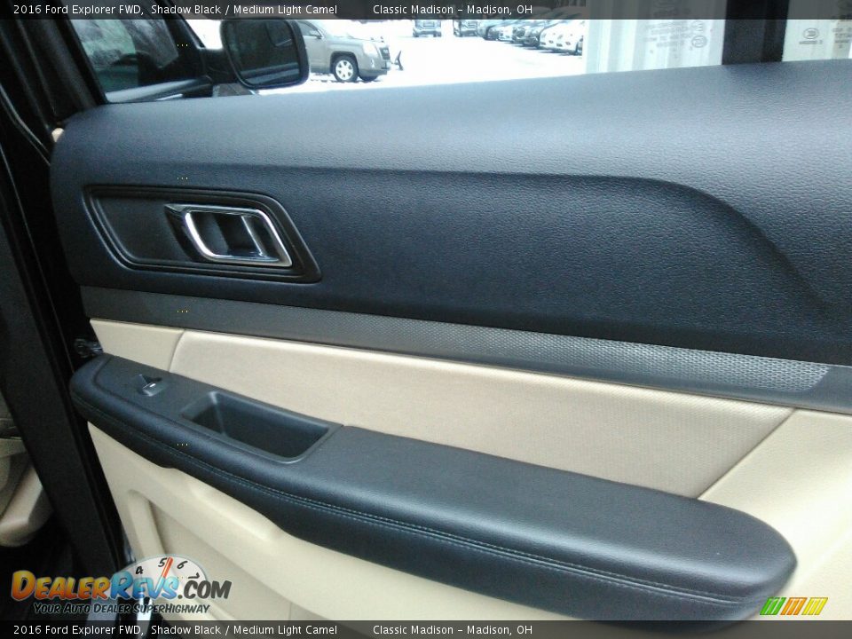 2016 Ford Explorer FWD Shadow Black / Medium Light Camel Photo #12