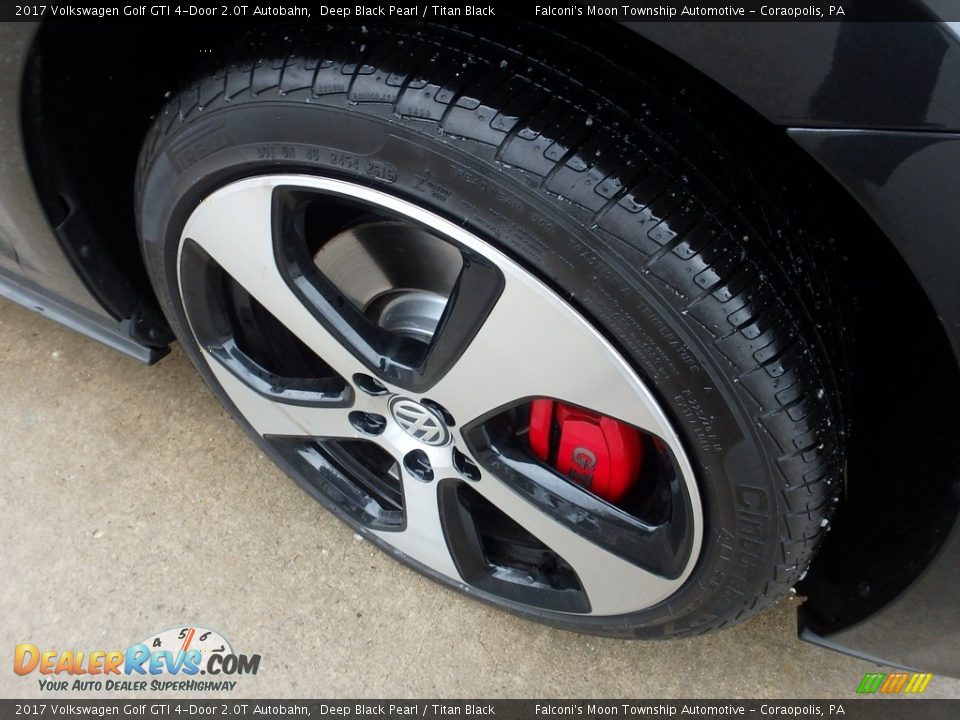 2017 Volkswagen Golf GTI 4-Door 2.0T Autobahn Deep Black Pearl / Titan Black Photo #9