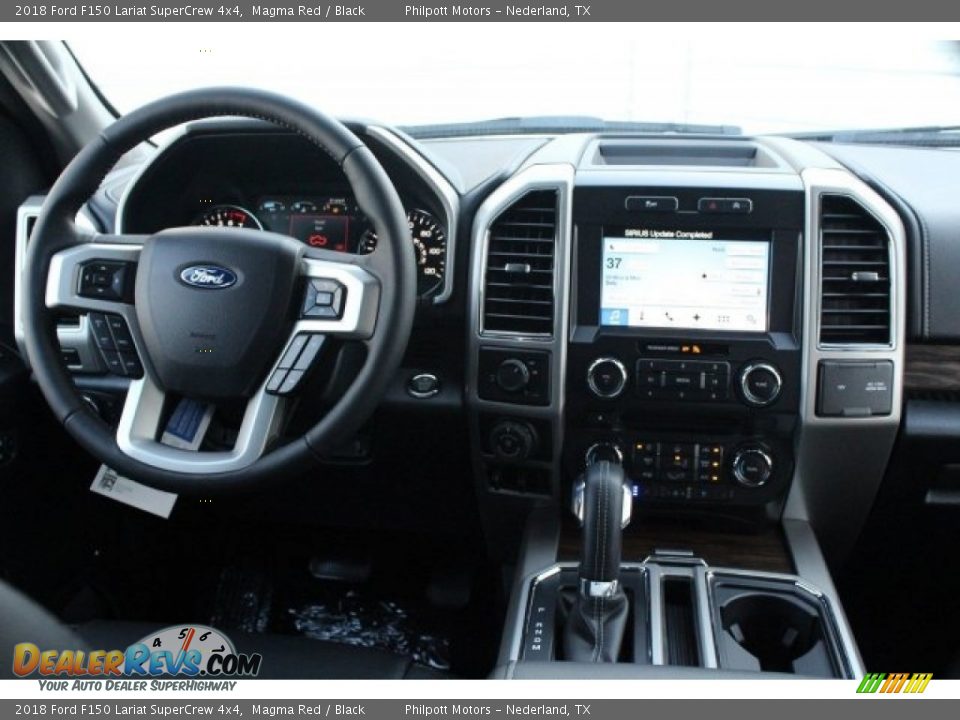 2018 Ford F150 Lariat SuperCrew 4x4 Magma Red / Black Photo #24
