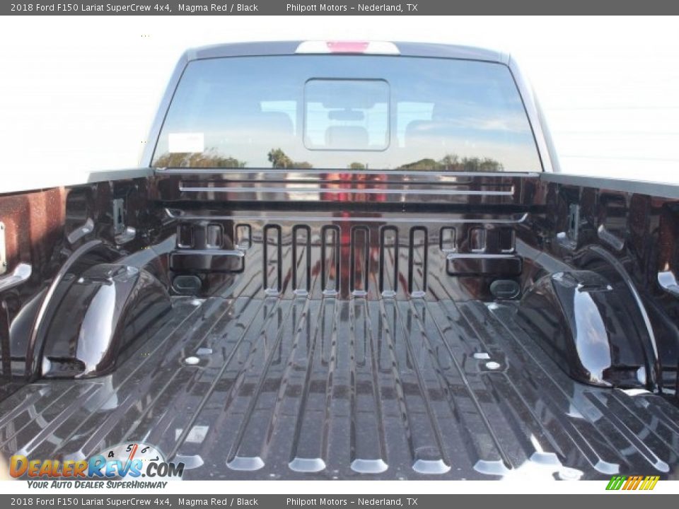 2018 Ford F150 Lariat SuperCrew 4x4 Magma Red / Black Photo #26