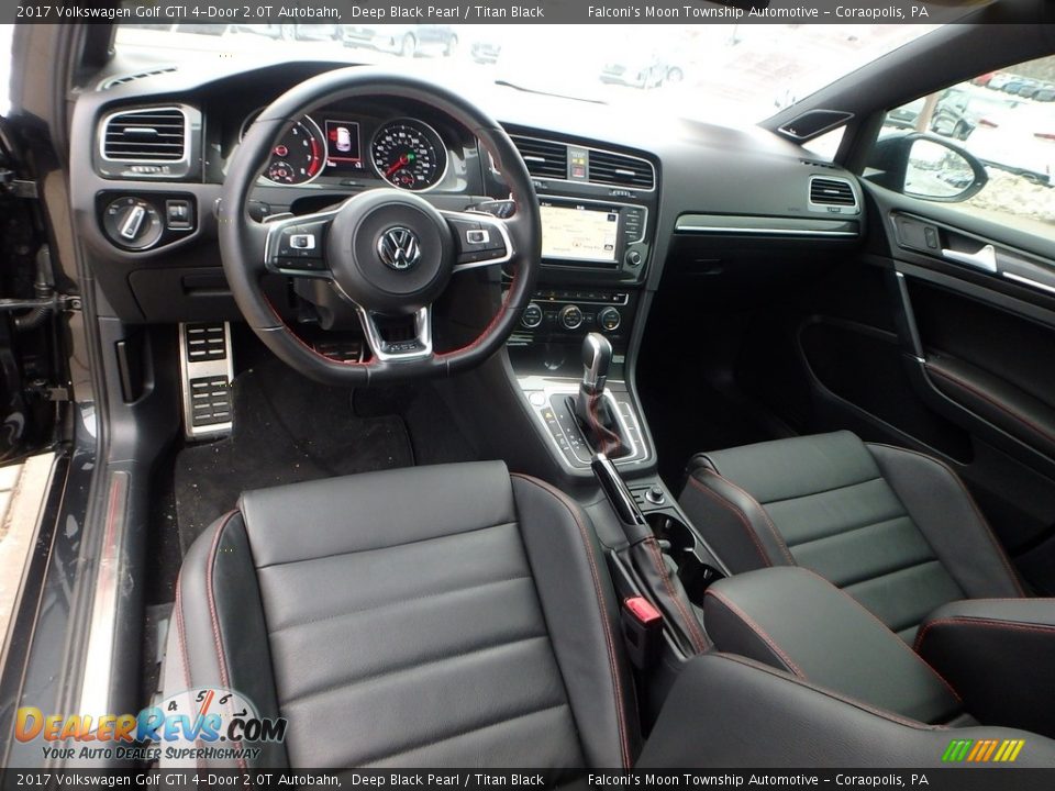 Titan Black Interior - 2017 Volkswagen Golf GTI 4-Door 2.0T Autobahn Photo #16