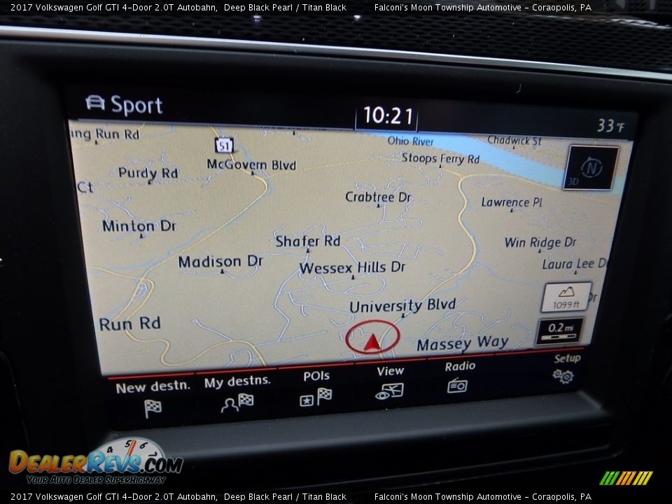 2017 Volkswagen Golf GTI 4-Door 2.0T Autobahn Deep Black Pearl / Titan Black Photo #21