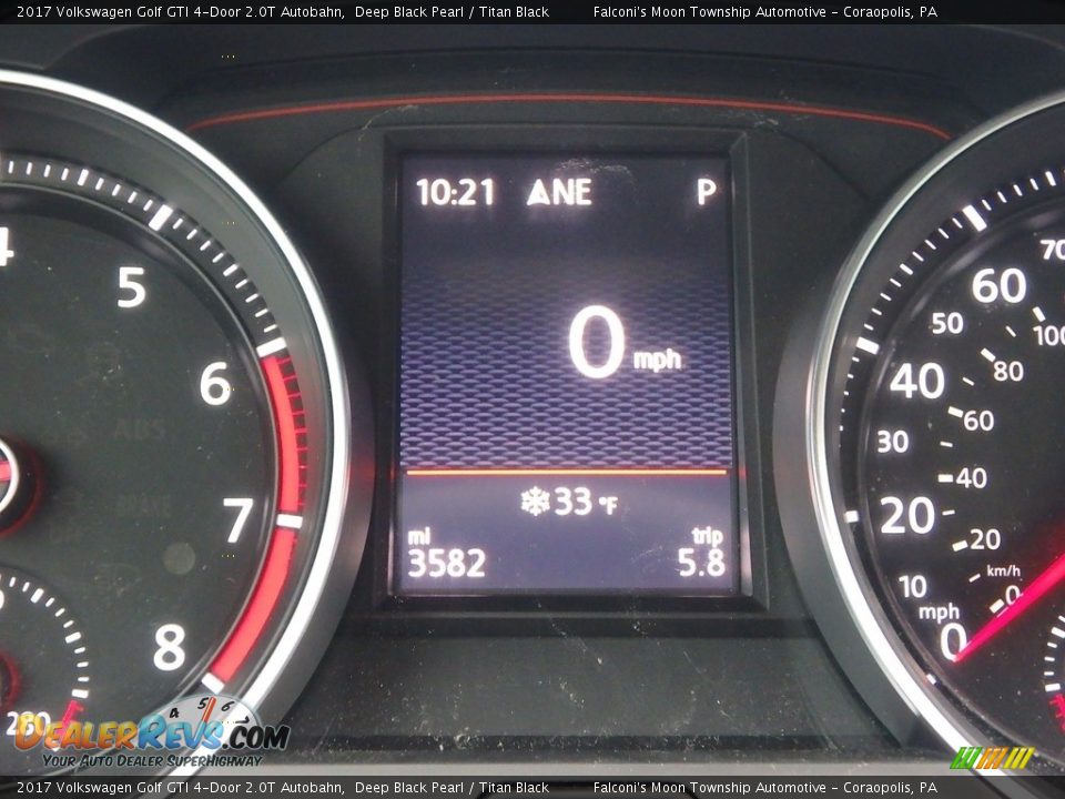 2017 Volkswagen Golf GTI 4-Door 2.0T Autobahn Deep Black Pearl / Titan Black Photo #24