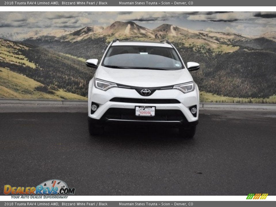 2018 Toyota RAV4 Limited AWD Blizzard White Pearl / Black Photo #2