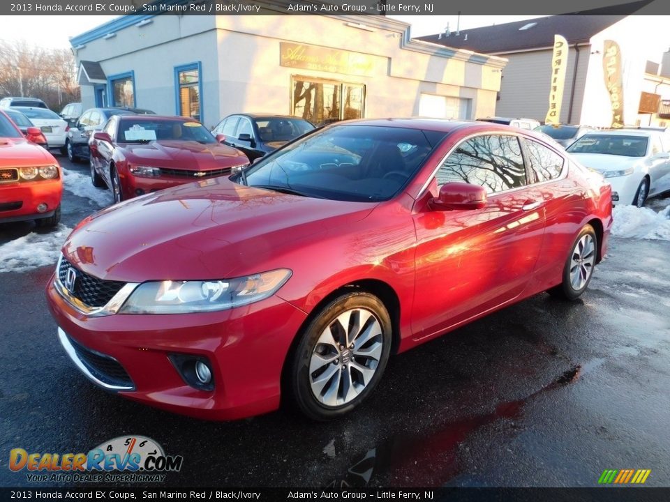 2013 Honda Accord EX Coupe San Marino Red / Black/Ivory Photo #1