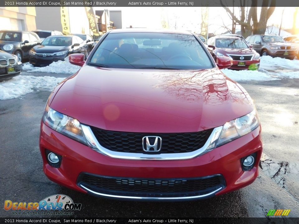 2013 Honda Accord EX Coupe San Marino Red / Black/Ivory Photo #2