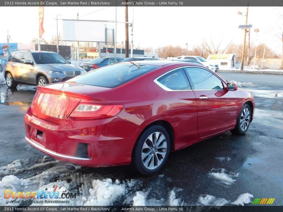 2013 Honda Accord EX Coupe San Marino Red / Black/Ivory Photo #5