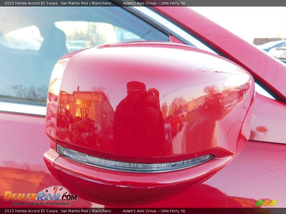 2013 Honda Accord EX Coupe San Marino Red / Black/Ivory Photo #9
