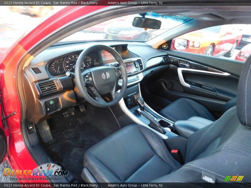 2013 Honda Accord EX Coupe San Marino Red / Black/Ivory Photo #12