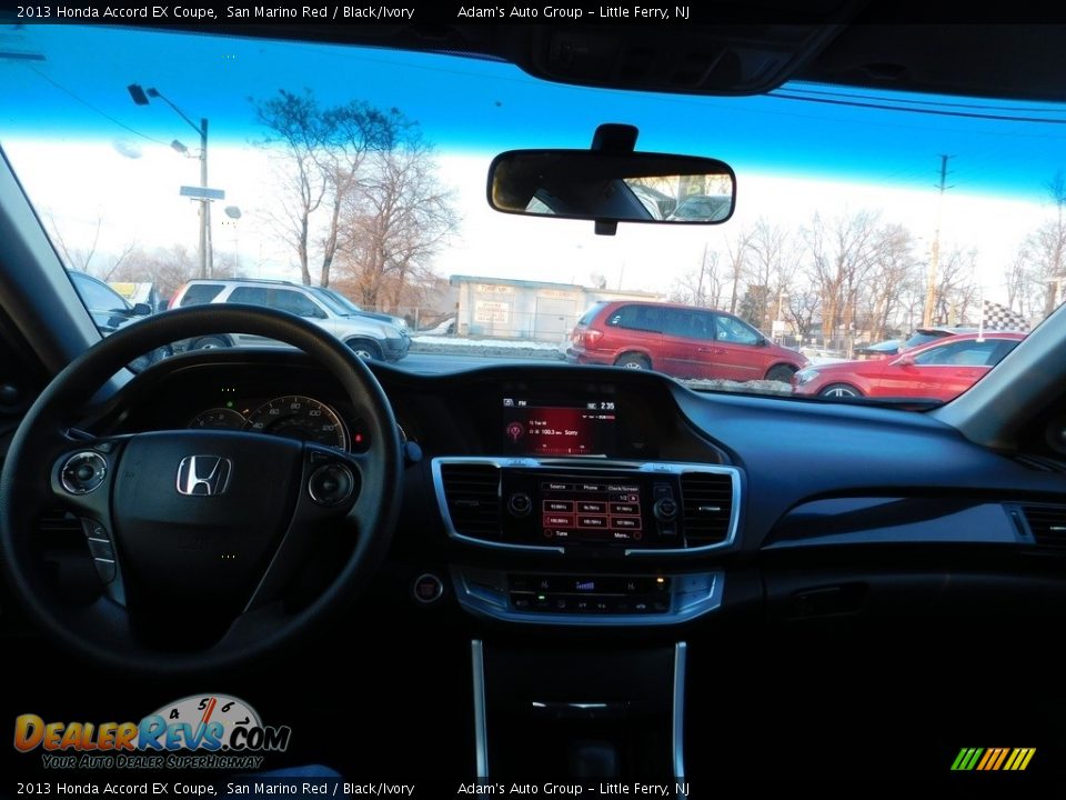 2013 Honda Accord EX Coupe San Marino Red / Black/Ivory Photo #20