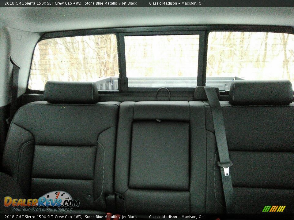 2018 GMC Sierra 1500 SLT Crew Cab 4WD Stone Blue Metallic / Jet Black Photo #8