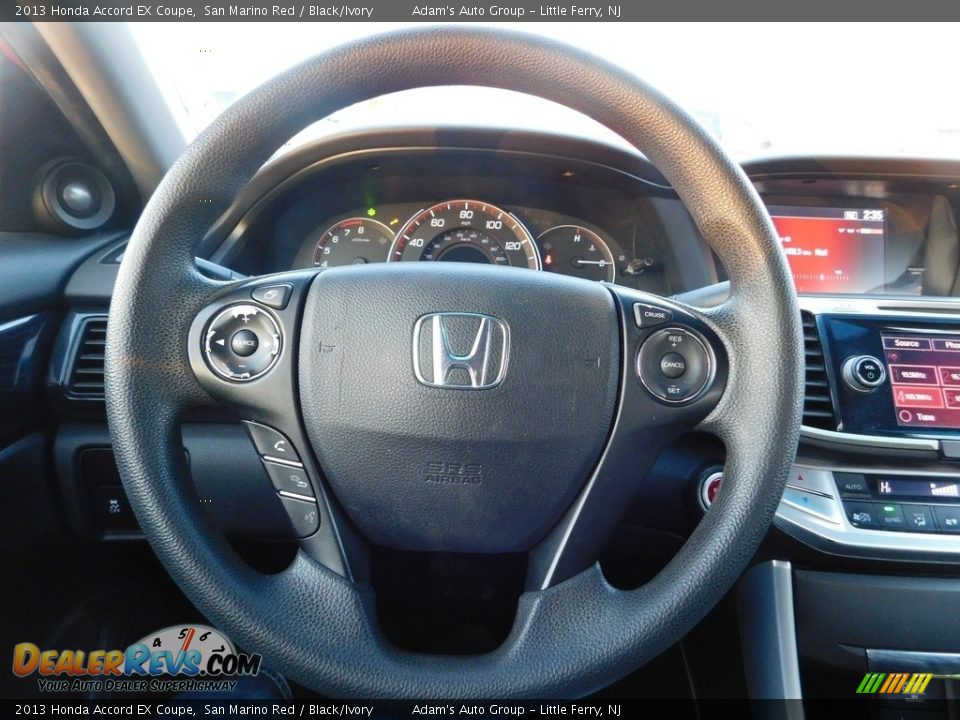 2013 Honda Accord EX Coupe San Marino Red / Black/Ivory Photo #21