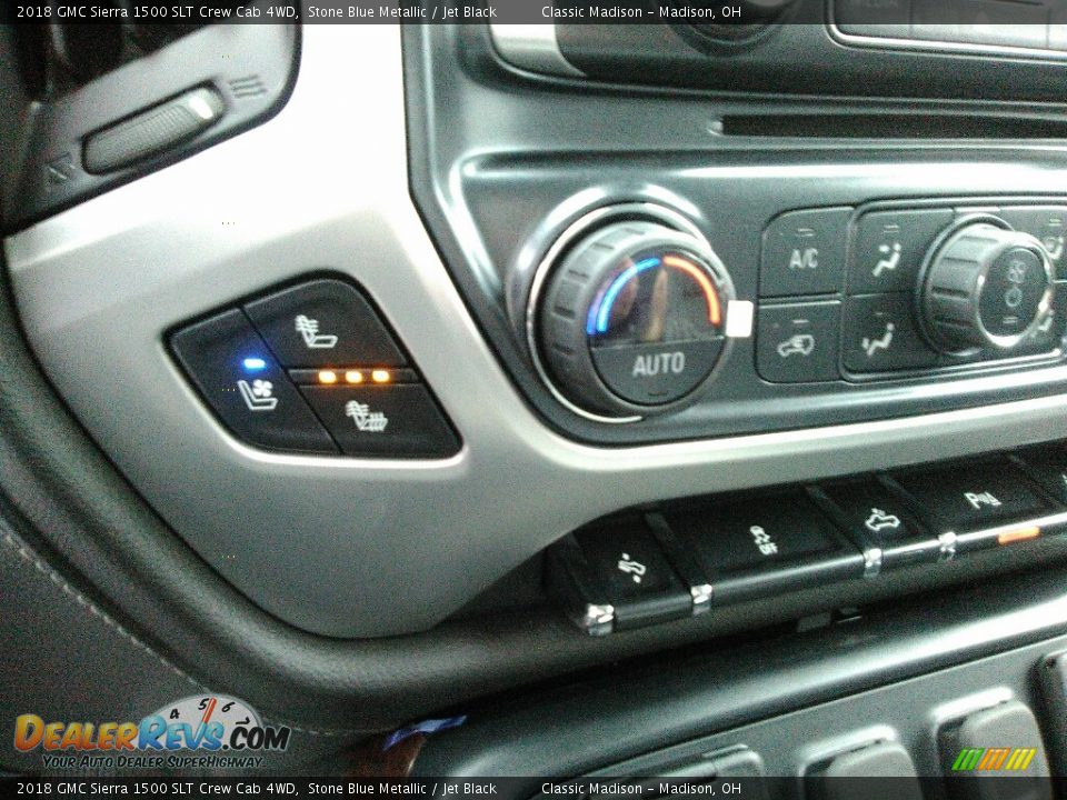 2018 GMC Sierra 1500 SLT Crew Cab 4WD Stone Blue Metallic / Jet Black Photo #9