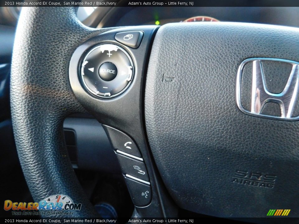 2013 Honda Accord EX Coupe San Marino Red / Black/Ivory Photo #22