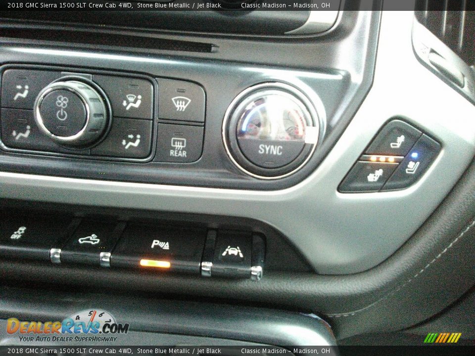 2018 GMC Sierra 1500 SLT Crew Cab 4WD Stone Blue Metallic / Jet Black Photo #10