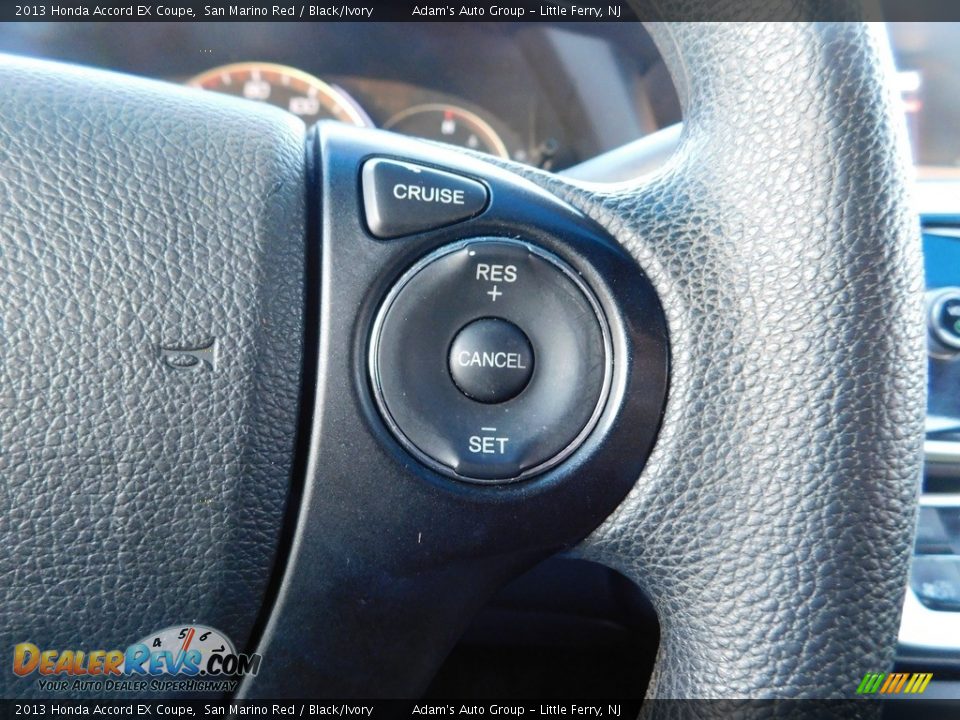 2013 Honda Accord EX Coupe San Marino Red / Black/Ivory Photo #23
