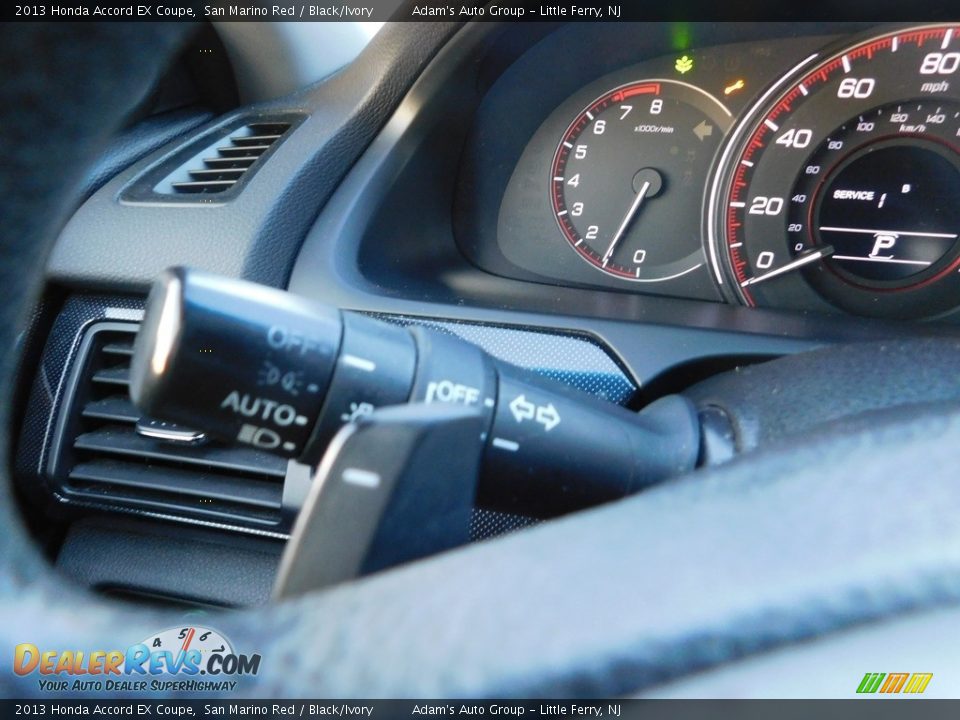 2013 Honda Accord EX Coupe San Marino Red / Black/Ivory Photo #24