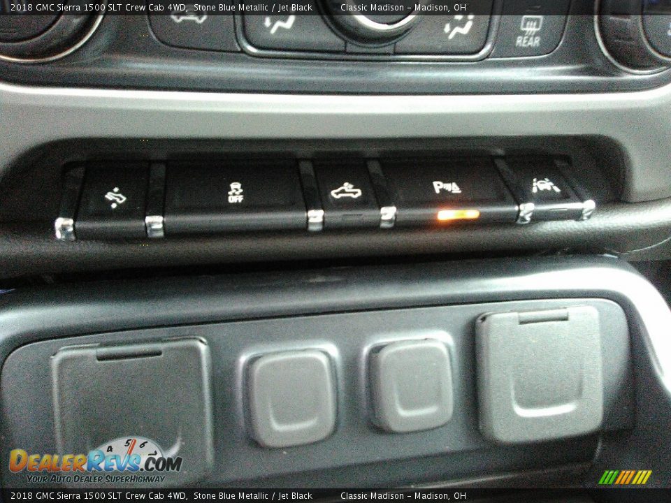 2018 GMC Sierra 1500 SLT Crew Cab 4WD Stone Blue Metallic / Jet Black Photo #13
