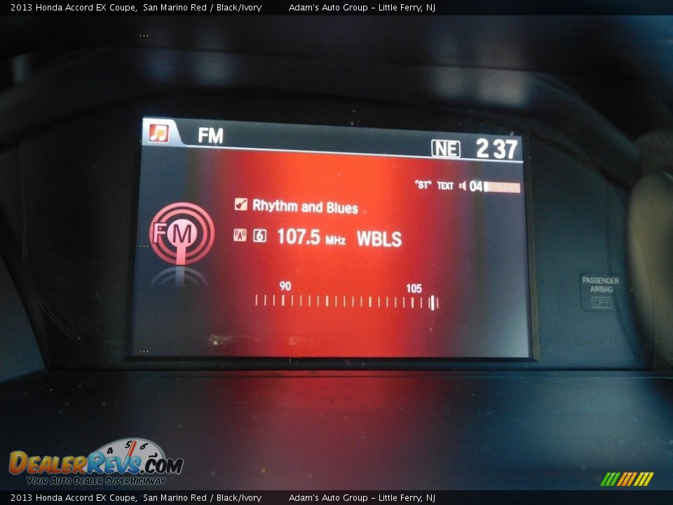 2013 Honda Accord EX Coupe San Marino Red / Black/Ivory Photo #29