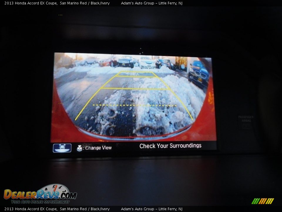 2013 Honda Accord EX Coupe San Marino Red / Black/Ivory Photo #30