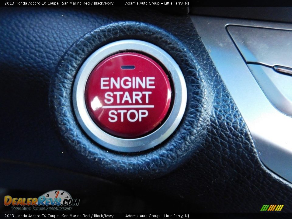 2013 Honda Accord EX Coupe San Marino Red / Black/Ivory Photo #32