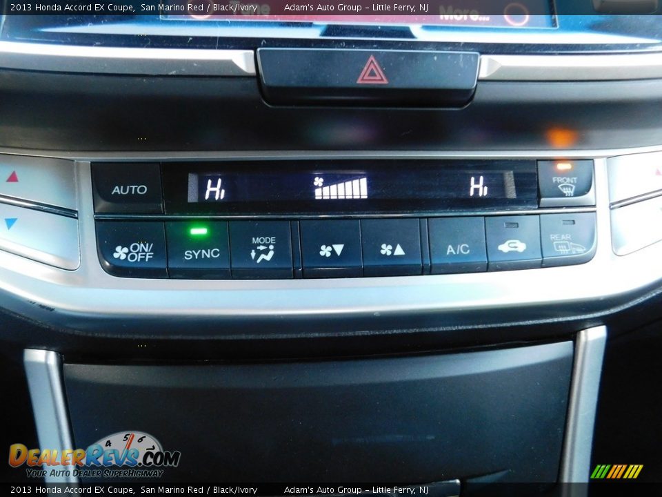 2013 Honda Accord EX Coupe San Marino Red / Black/Ivory Photo #33
