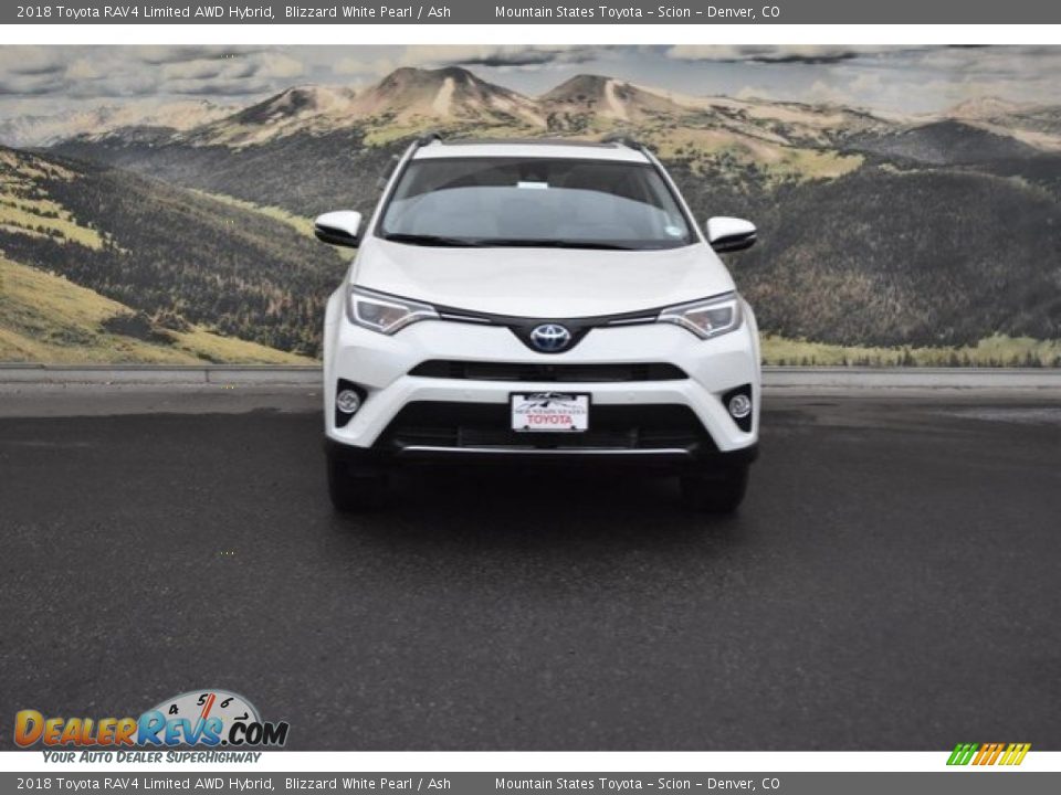 2018 Toyota RAV4 Limited AWD Hybrid Blizzard White Pearl / Ash Photo #2