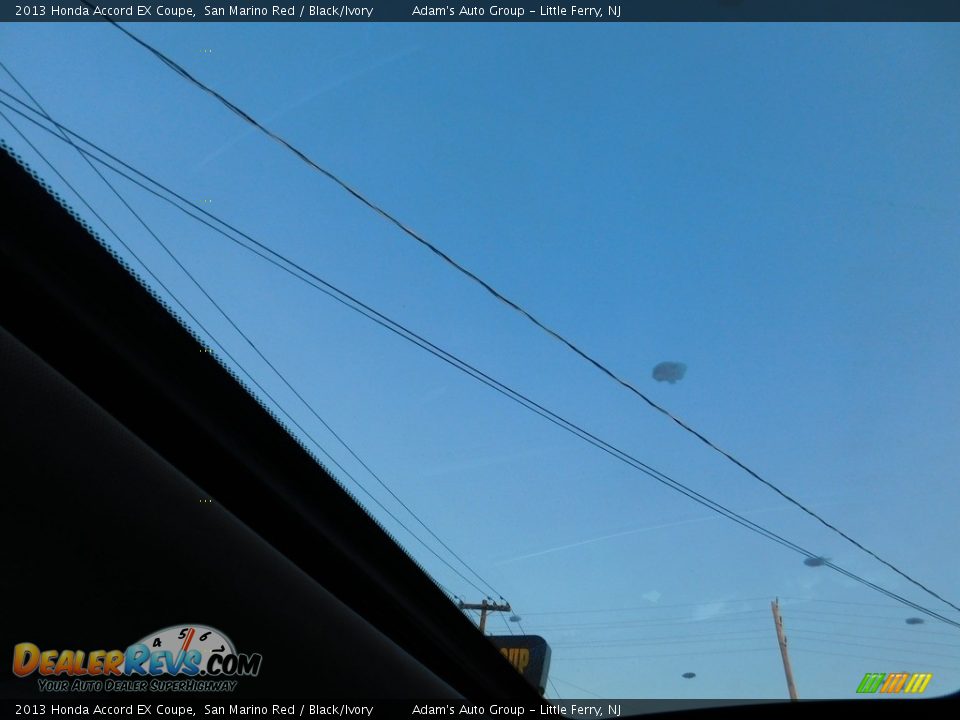 2013 Honda Accord EX Coupe San Marino Red / Black/Ivory Photo #36