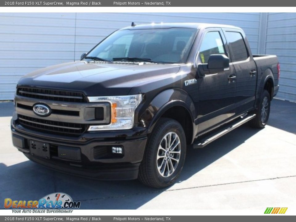 2018 Ford F150 XLT SuperCrew Magma Red / Black Photo #3